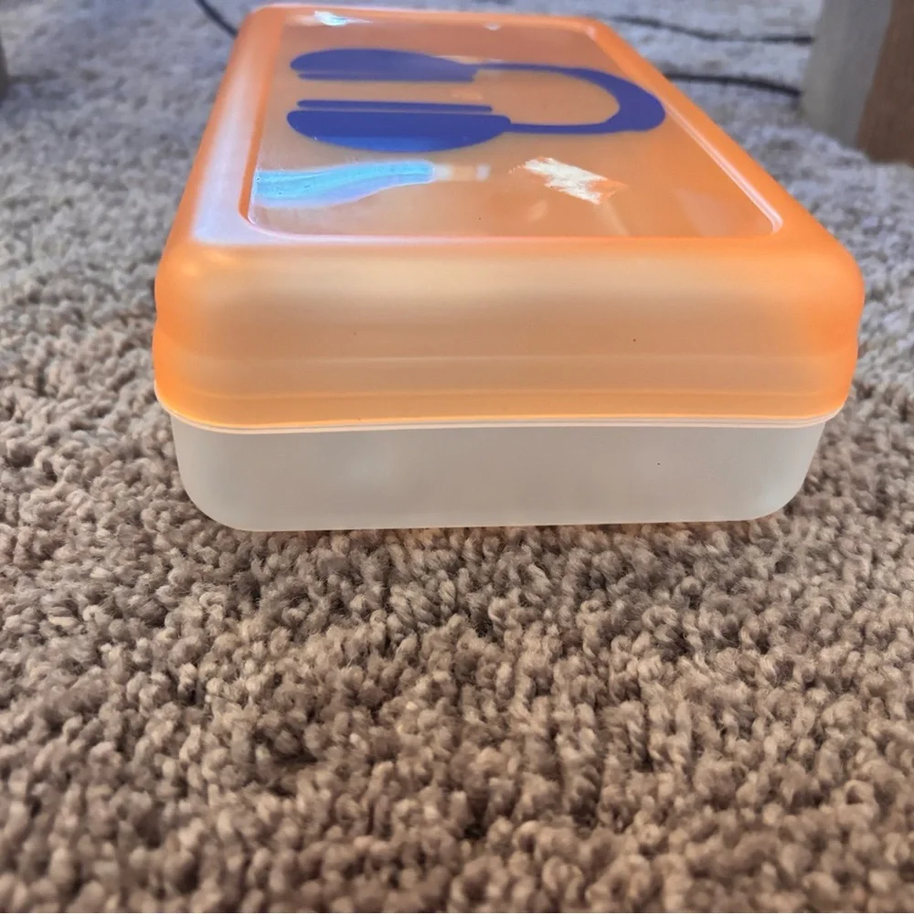 Orange and Blue Headphone Design Case